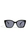 Le Specs Oversized Incantation Sunglasses In Black