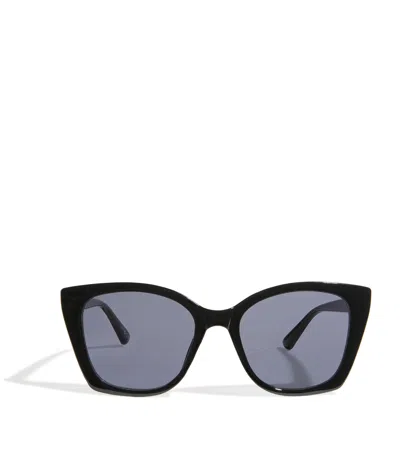Le Specs Oversized Incantation Sunglasses In Black