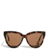 Le Specs Liar Liar Volcanic Tortoise Cateye Sunglasses In Brown