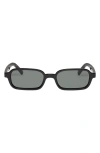 Le Specs Pilferer 53mm Rectangular Sunglasses In Black