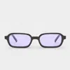 Le Specs Pilferer In Black Lilac Tint
