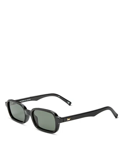 Le Specs Pilferer Rectangle Sunglasses, 53mm In Black