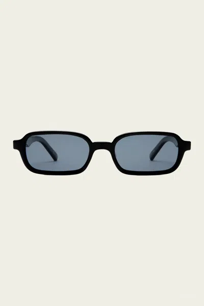 Le Specs Pilferer Rectangular Sunglasses In Black