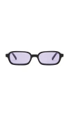 Le Specs Pilferer Sunglasses In Black & Lilac Tint