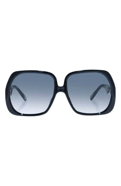 Le Specs Polydisco 59mm Square Sunglasses In Black