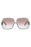 Le Specs Polydisco 59mm Square Sunglasses In Gray