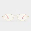 Le Specs Poseidon Deux In Blue Light Gold