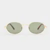 Le Specs Poseidon Deux In Gold Khaki