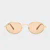 Le Specs Poseidon Deux In Gold Tan
