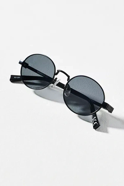 Le Specs Poseidon Oval Sunglasses In Gray