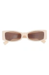 Le Specs Pretense 54mm Rectangular Sunglasses In Neutral
