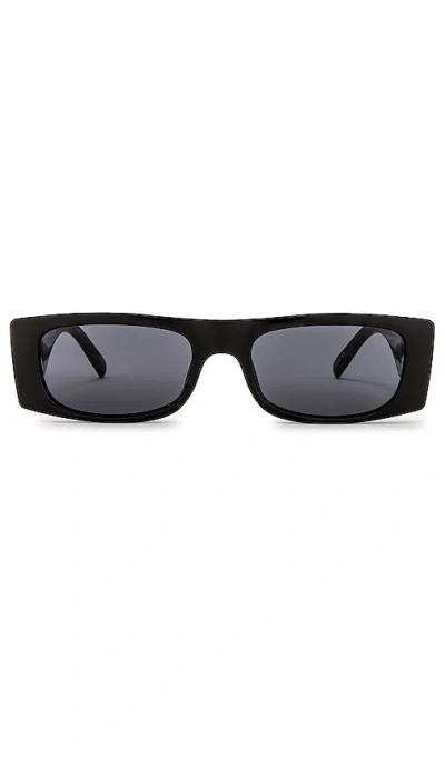 Le Specs Recovery In Black & Smoke Mono