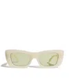 Le Specs Dopamine Sunglasses In Ivory
