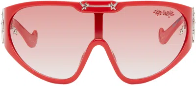 Le Specs Red Ian Charms Edition Nepo Baby Sunglasses In Flame Red