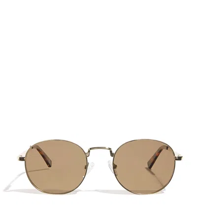 Le Specs Round Lost Legacy Sunglasses In Black