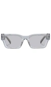 Le Specs Shmood 52mm Rectangular Sunglasses In 桉树黄