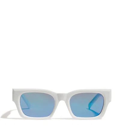 Le Specs Shmood Sunglasses In White