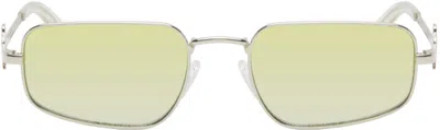 Le Specs Silver Metagalactic Sunglasses In Lsu2429713