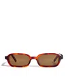 Le Specs Slim Rectangle Pilferer Sunglasses