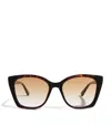 Le Specs Slim Square Incantation Sunglasses