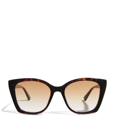 Le Specs Slim Square Incantation Sunglasses