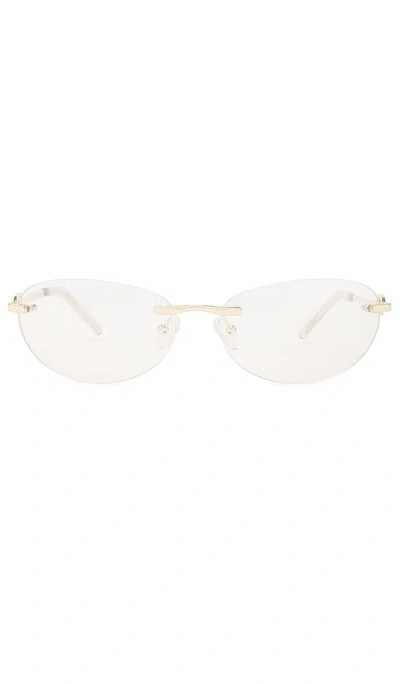 Le Specs Sonnenbrille Slinky In Metallic Gold