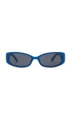 Le Specs Starlight Sunglasses In Galactic Blue