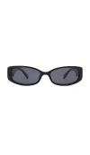 Le Specs Starlight Sunglasses In Smoke Mono Polarized