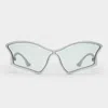 Le Specs Tailfin In Matte Silver