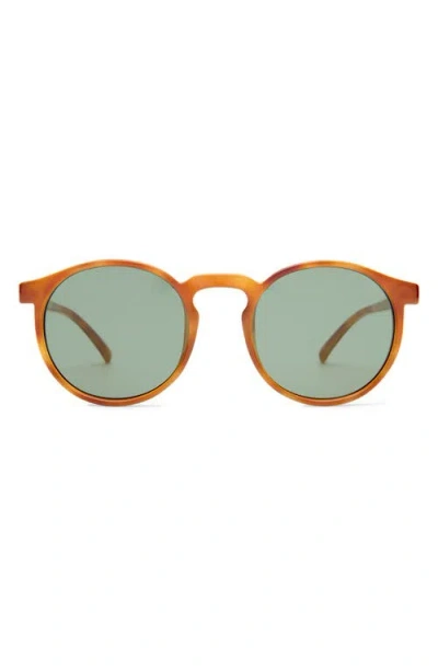 Le Specs Teen Spirit Deux 50mm Round Sunglasses In Orange