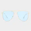 Le Specs The Duke 57mm Aviator Sunglasses