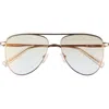 Le Specs The Duke Gradient Aviator Sunglasses In Gold