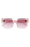 Le Specs The Illusion 54mm Gradient Square Sunglasses In Multi
