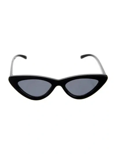 Pre-owned Le Specs The Last Lolita Cat-eye Sunglasses In Black