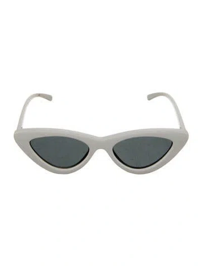 Pre-owned Le Specs The Last Lolita Cat-eye Sunglasses In White