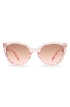 Le Specs The Muse 54mm Round Sunglasses In Pink