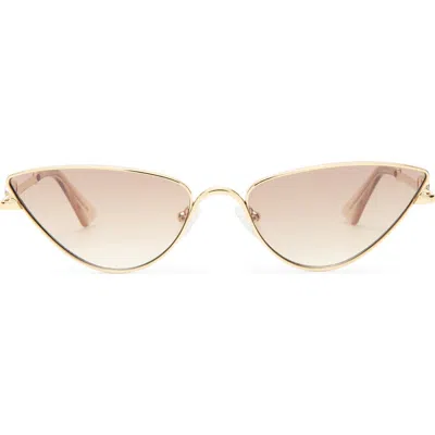 Le Specs The Soiree 60mm Mirrored Cat Eye Sunglasses