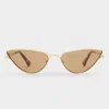 Le Specs The Soiree In Bright Gold Light Brown Tint