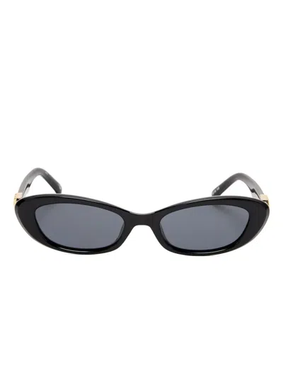 Le Specs The Whisperer Cat-eye-frame Sunglasses In Black