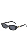 Le Specs The Whisperer Cat Eye Sunglasses, 52mm In Black