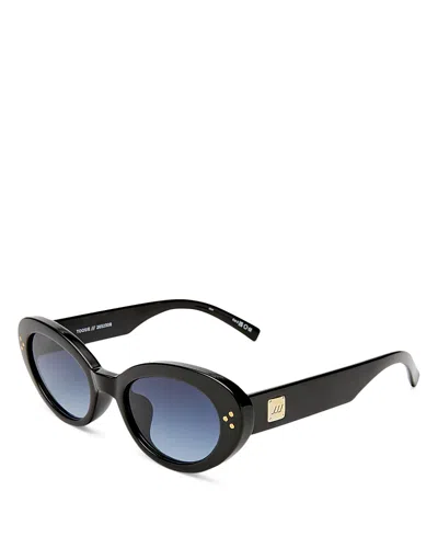 Le Specs Tootsie 53mm Cat Eye Sunglasses In Metallic