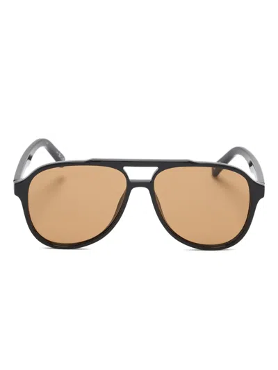 Le Specs Tragic Magic Aviator-frame Sunglasses In Black