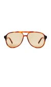 Le Specs Tragic Magic Sunglasses In Brown
