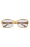 Le Specs Trance 56mm Rectangular Sunglasses In Yellow