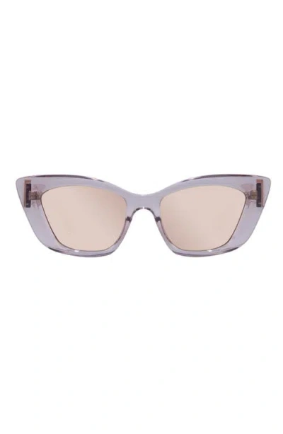 Le Specs Tranquil Turmoil 54mm Cat Eye Sunglasses In Rosewater