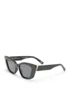 Le Specs Tranquil Turmoil Cat Eye Sunglasses, 54mm In Black