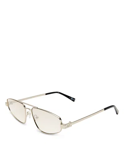 Le Specs Treasure Aviator Sunglasses, 59mm In Gray