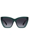 Le Specs Vamos 57mm Cat Eye Sunglasses In 鲜绿色