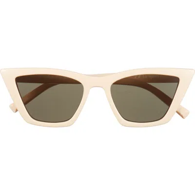 Le Specs Velodrome 54mm Gradient Cat Eye Sunglasses In Neutral