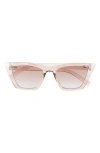 Le Specs Velodrome Cat Eye Sunglasses In Vanilla